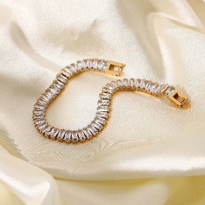 Chique sprankelende stapelarmbandenset - Modern Vintage