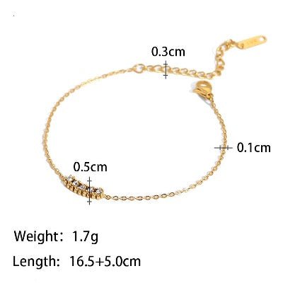 Chique sprankelende stapelarmbandenset - Modern Vintage