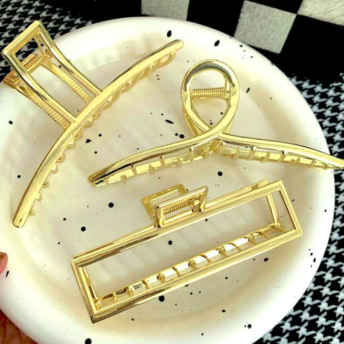 Minimalistische metalen haaraccessoire voor dames