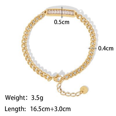 Chique sprankelende stapelarmbandenset - Modern Vintage