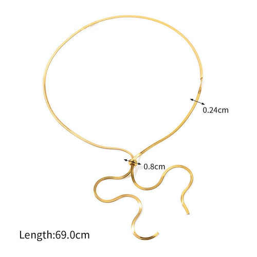 Verstelbare gouden ketting van 69 cm – stijlvolle visgraatketting met tijdloze uitstraling, perfect als accessoire voor elke gelegenheid.