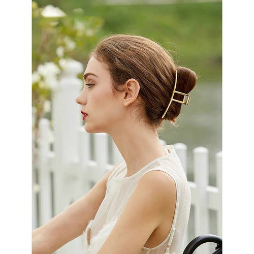 Minimalistische Grote Klauw Haarclips Metalen Haaraccessoires voor Elke Stijl