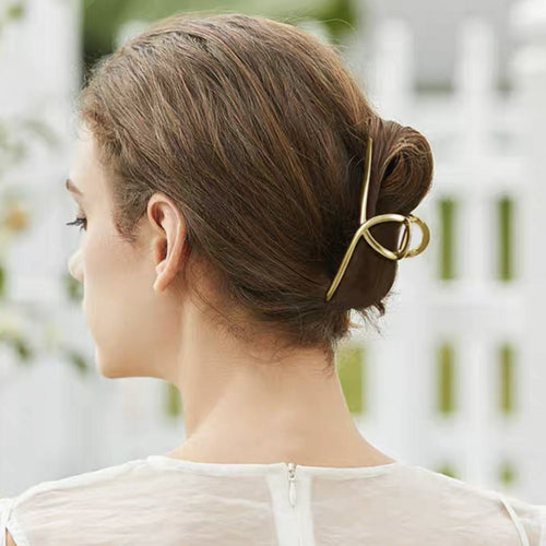 Minimalistische Grote Klauw Haarclips Metalen Haaraccessoires voor Elke Stijl