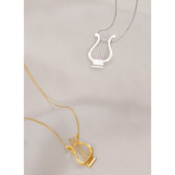 Egeïsche Zee - Minimalistische Griekse harpketting - Goud Vermeil n Sterling Zilver