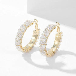 Oorringen diamant look