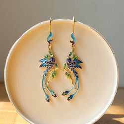 Chinese koninklijke oorbellen - Cloisonné - Phoenix n Flower - Brandslux.eu