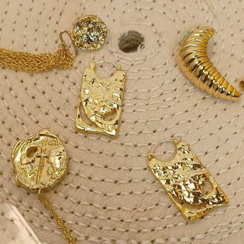 Uniek ontwerp Golden Board Drop Oorbellen - Goud en Zilver